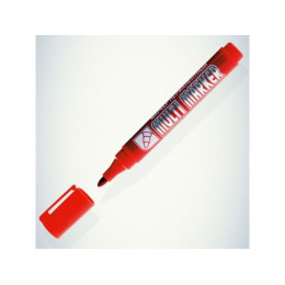 Маркер промышл. перманентный фетровый красный CROWN MULTI MARKER