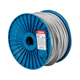 Трос стальной, оцинк. М5 DIN 3055 (бухта 100 м) STARFIX