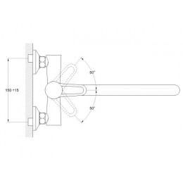 Смеситель для ванны D35-A, серия 400 ECONOCE