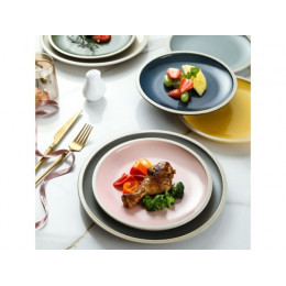 Тарелка десертная керамическая, 21 см, серия ASIAN, белая, PERFECTO LINEA