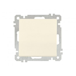 Выключатель 1-клав. (скрытый, без рамки, винт. зажим) кремовый, DARIA, MUTLUSAN