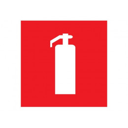 Наклейка знак пожарной безопасности "Огнетушитель"200*200 мм Rexant