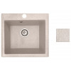 Мойка кухонная из искусственного камня SOLO гранит 500х460 мм, AV Engineering