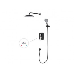 Душевая система (Lt) D35, серия Rose черный + белый, a-five