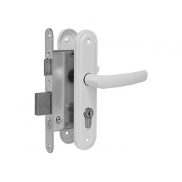 Замок врезной Омега ЗВ4.2-02 серия ЭКОНОМ (белый)