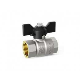 Кран шаровый 1 1/4" вн.-вн. бабочка PN 25 LD