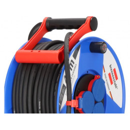 Удлинитель на катушке 40м (3 роз., 5.5кВт, резин. кабель) Brennenstuhl Garant