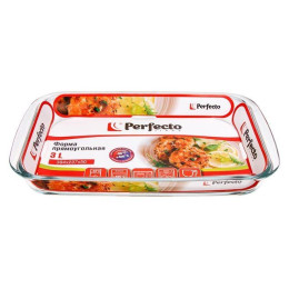 Форма из жаропрочного стекла, 3.0 л, прямоугольная, 394x237x50 мм, PERFECTO LINEA