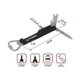 Открывалка (штопор) многофункциональная 4 в 1, серия Handy (Хенди), PERFECTO LINEA