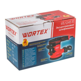 Эксцентриковая шлифмашина WORTEX RS 1245 E в кор. 430 Вт, 125 мм, 7000-14000 об/мин