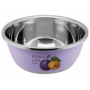 Миска для взбивания из нержавеющей стали, диаметр 28 см, слива, серия Romantic life, PERFECTO LINEA