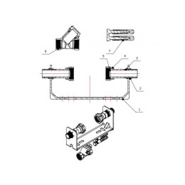 Комплект монтажный КМ-15 красный , AV Engineering