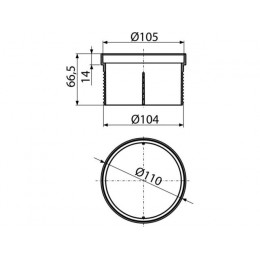 Насадка горловины трапа DN105, Alcaplast