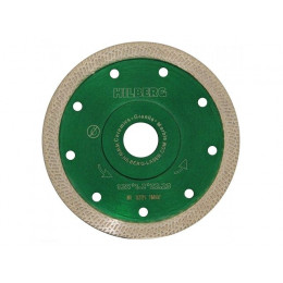 Алмазный круг 125х22 мм по керамике сплошн.ультратонкий S-тип Turbo HILBERG