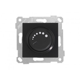 Выключатель поворотный (диммер) (скрытый, без рамки, винт. зажим, 1000Вт) черный, RITA, MUTLUSAN