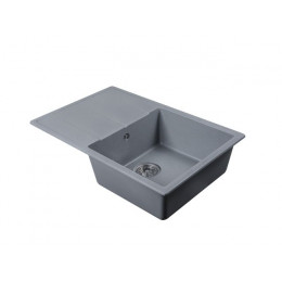 Мойка кухонная из искусственного камня BENEFIT серебро 730х470 мм, AV Engineering