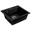 Мойка кухонная из искусственного камня SOLO черный 500х460 мм, AV Engineering