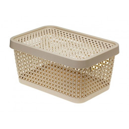 Ящик для хранения с крышкой ПИРУЛА 125х267х183 (латте) IDEA