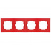 Рамка 4-ая горизонтальная красная, RITA, MUTLUSAN