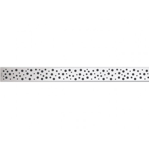 Решетка для водоотводящего желоба, нержавеющая сталь-глянец, BUBLE-650L, Alcaplast