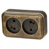 Розетка 2-ая (открытая, б/з) бронз., Стандарт, Юпитер