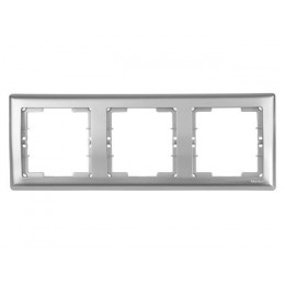 Рамка 3-ая горизонтальная серебро, DARIA, MUTLUSAN