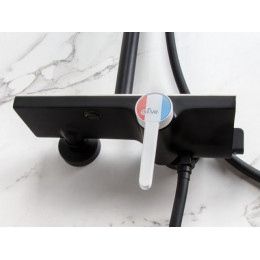 Душевая система (Lt) D35, серия Rose черный + белый, a-five