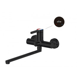 Смеситель для ванны (Lt) D35, серия Lotus черный, a-five