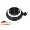 Удлинитель 3м на барабане (4 роз., 3.3кВт, с/з, ПВС) черно-белый Brennenstuhl Comfort-Line
