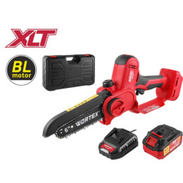 Аккум. мини-пила WORTEX CEC 2518-2 в чем. ALL1 XLT SET БЕСЩЕТ., 18 В, 15 см