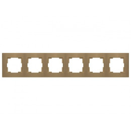 Рамка 6-ая горизонтальная золотая, RITA, MUTLUSAN