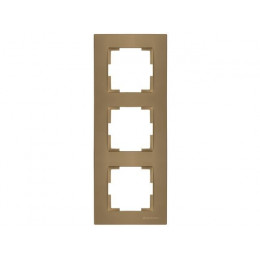 Рамка 3-ая вертикальная золотая, RITA, MUTLUSAN