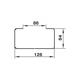 Крепление воздуховода 76 плоских каналов 120х60мм ZERNBERG