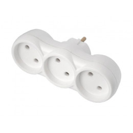 Разветвитель 3-местный (б/з, 16А, 250В)