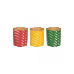 Набор бумажных форм для выпечки куличей "Пасхальный", 3 шт., 7х8,5 см, MARMITON