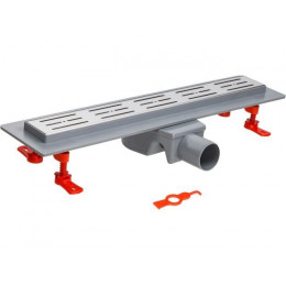 Сливной трап горизонтальный D 50, реш. нерж., сухой затвор, 63х500мм, AV Engineering