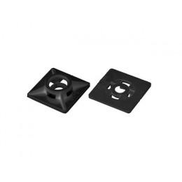 Площадка для хомут-стяжки 19х19 мм черная (1000 шт в пакете)