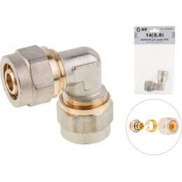 Колено 16(2.0) для труб PEX AV Engineering