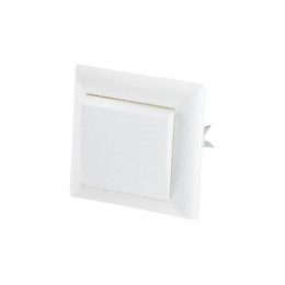 Выключатель 1 клав. (скрытый, до 6А) белый, Эконом, Юпитер