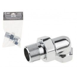 Американка угловая 3/4" вн.-нар. ХРОМ, AV Engineering (инд. упак.)