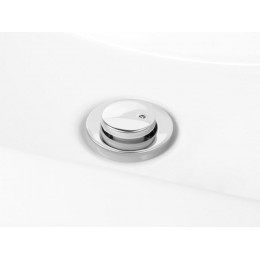 Выпуск для умывальника click/clack, малая крышка с переливом, хром, 1 1/4", AV Engineering