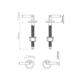 Крепеж для сиденья унитаза, AV Engineering