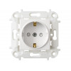 Розетка 1-ая (скрытая, с/з, з/к) белая, Мастер, BYLECTRICA