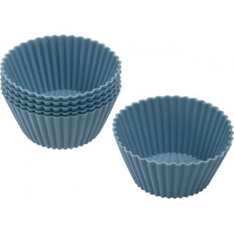 Форма для выпечки, силиконовая, кекс (маффин), 6,5 х 4,2 x 3 см, 6 штук, BLUESTONE, PERFECTO LINEA