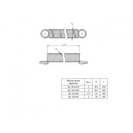 Пружина дверная 24 мм цинк STARFIX