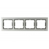Рамка 4-ая горизонтальная алюминий ELITRA, MUTLUSAN