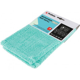 Сменная насадка для швабры из микрофибры, бирюзовая, PERFECTO LINEA