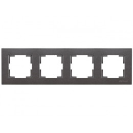 Рамка 4-ая горизонтальная дымчатая, RITA, MUTLUSAN