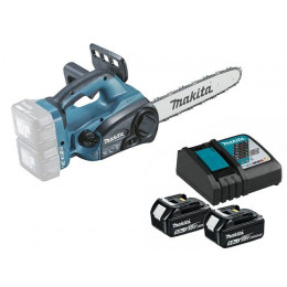 Аккум. пила цепная MAKITA LXT DUC 302 Z шина 30 см (12"), 3/8, 1.1 мм + АКЦИЯ (2 аккумулятора, ЗУ)