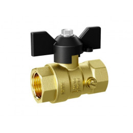 Кран шаровый для манометра 1/2" вн.-вн. бабочка 2М, LD